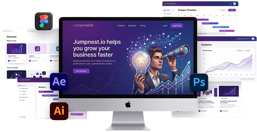 Jumpnest product and design systems showcase